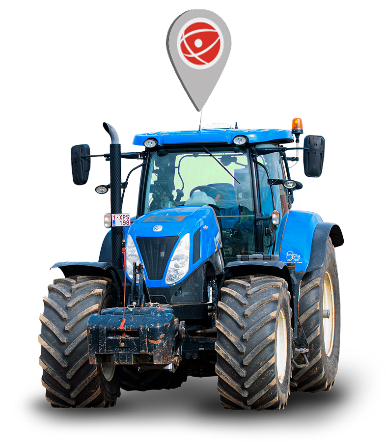 Tractor with marker